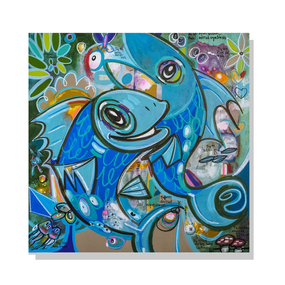 As We Spin Within this Sacred Symbiosis - Jacques Cousteau Series - Mineral Print
